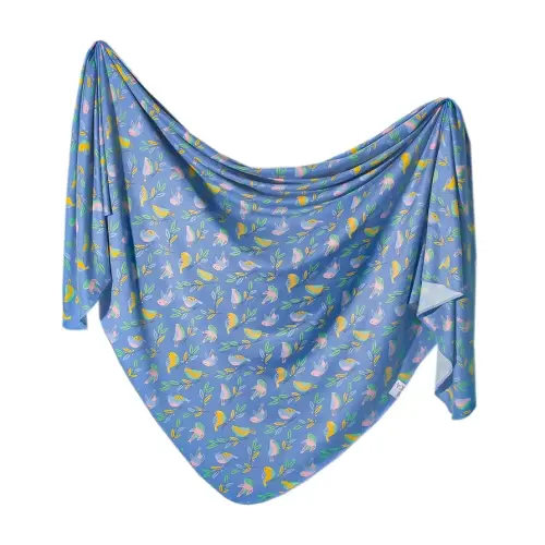 Copper Pearl Baby Swaddle Blanket - Premium Knit Baby Blanket, Large Soft Stretchy Receiving Blankets for Baby Boy and Girl, Swaddles for Newborn, Infant, and Toddler (Birdie)
