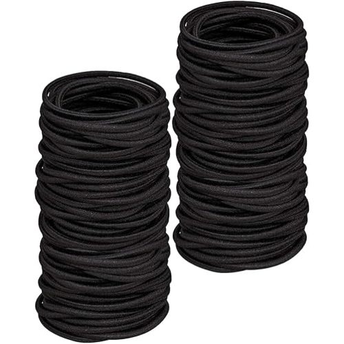 200PCS Small Hair Ties,No Crease Baby Hair Ties,Elastic Hair Ponytail Holder Hair Accessories for Baby Girls Infants Toddlers Kids,Black