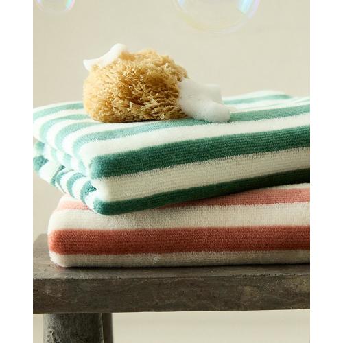 CHILDREN’S STRIPED VELOUR BATH TOWEL - See all - KIDS AND BABY - BATHROOM | Zara Home United States of America