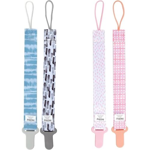 Nuby Infant's 2-Pack Pacifinder Pacifier Clips, Colors May Vary