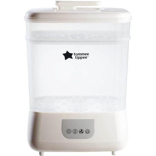 Tommee Tippee Steridryer Electric Steam Sterilizer and Dryer for Baby Bottles and Accessories, Kills Viruses* and 99.9% of Bacteria, White