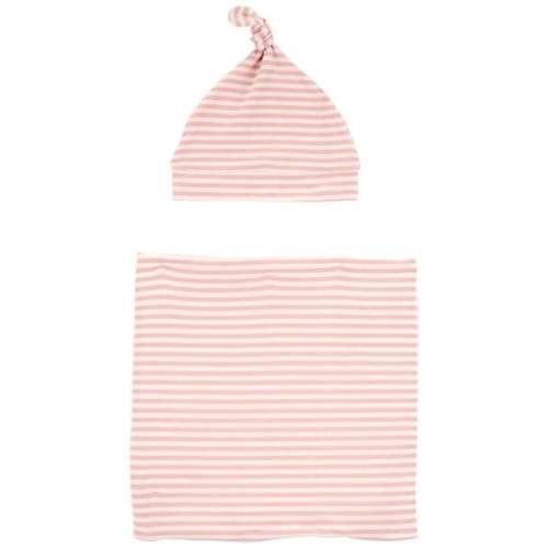 Baby 2-Piece Striped Swaddle Cap and Blanket Set - Pink - Carter's | Carter's
