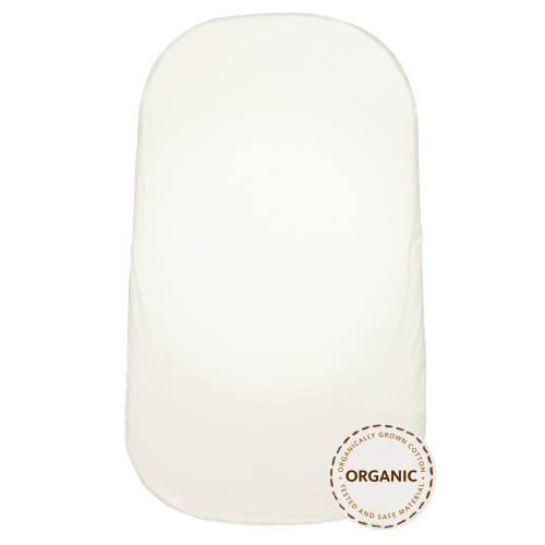 Fitted Sheet for Cradle: White - Organic cotton