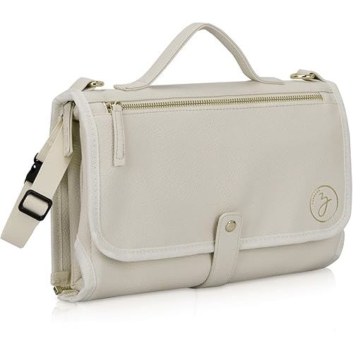 Portable Diaper Changing Pad. Portable Changing Pad for Diaper Bag. Travel Changing Pad. Newborn Essentials, Newborn Girls and Boys, Cream, 750 Count