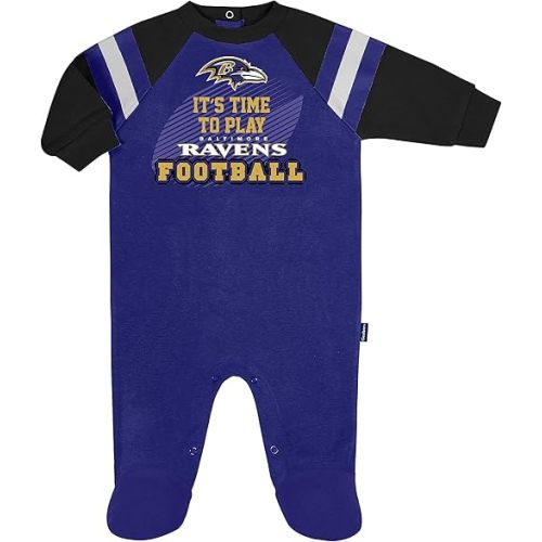 Gerber NFL Unisex Baby Nfl Team Footed Sleep and Play
