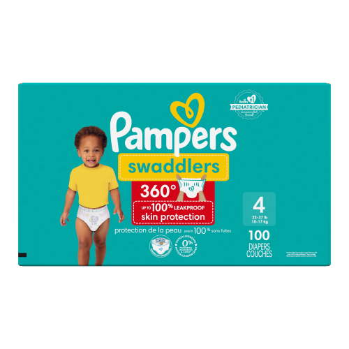 Pampers Swaddlers 360 Pull-On Diapers, for up to 100% Leakproof Skin Protection and Easy Changes, 68CT