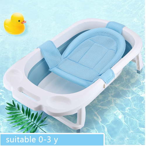 DEELLEEO Comfortable Infant Bathtub Seat Perfect Fits for Universal Babies’ Tubs,Baby Bath Seat for Sink(Blue)