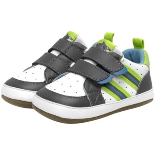 Robeez Baby Boys and Unisex First Kicks Slip Resistant Shoes & Sneakers for Infant and Toddler