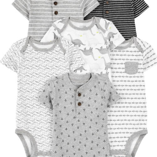 Simple Joys by Carter's baby-boys 6-pack Short-sleeve Bodysuit