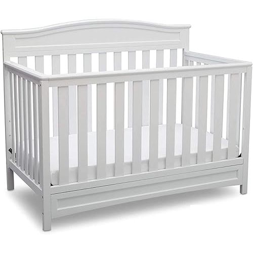 Delta Children Emery 4-in-1 Convertible Baby Crib - Greenguard Gold Certified, White