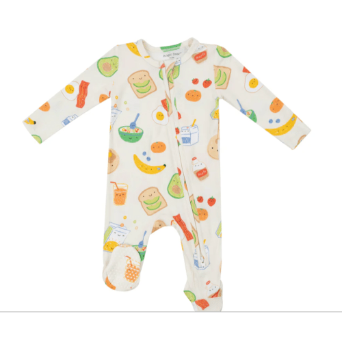2 Way Zipper Footie - Breakfast Time – Angel Dear