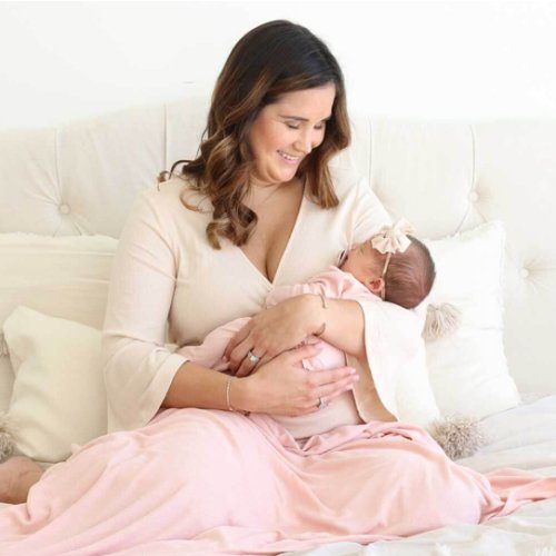Bamboo Knit Maternity Robe | Solids