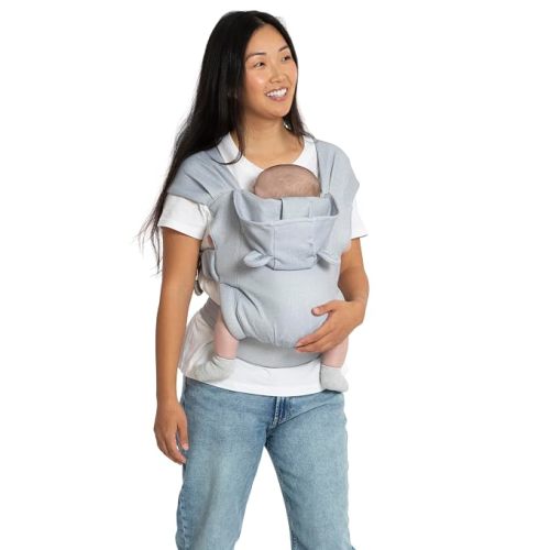 babyGap by Delta Children Legacy 3-in-1 Baby Carrier – Newborn to Toddler (Holds 7.5 to 25 lbs.), Face-in and Face-Out Baby Carrier Wrap with Lumbar Support, Ergonomic, Grey