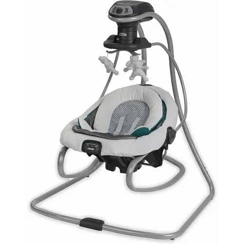 Graco DuetSoothe Swing and Rocker with Removable Swing Seat and 6 Swinging Speeds for Toddler Swing Seat and Swing Chair