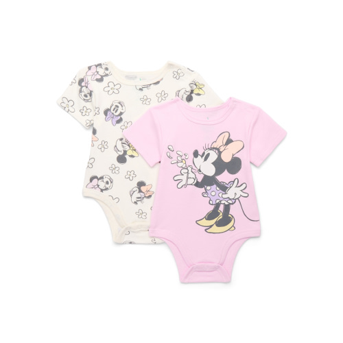 Disney Minnie Mouse Baby Girl Bodysuits - 2-Pack