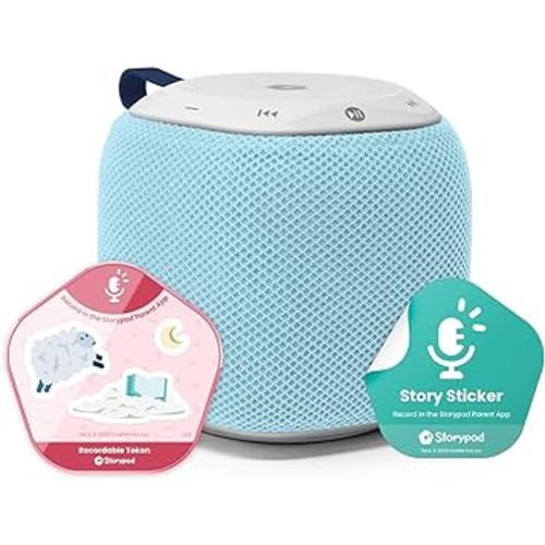 Storypod The Learning-First Audio Play System | Starter Set Plus Interchangeable Baby Blue Sleeve | Interactive Educational Toy & Storyteller | Boys & Girls | Young Kids | Toddlers & Preschoolers