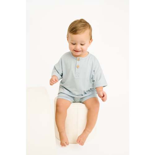 Ocean Bamboo Button Slouchy Set