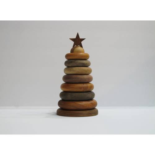 Wooden Baby Stacking Rings | Eco Friendly Wooden Toys | Wooden Ring Stacker | Montessori Toys | Baby Nursery Decor | Wooden Baby Toy
