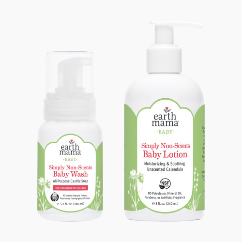 Earth Mama Baby Bath Bundle - Unscented