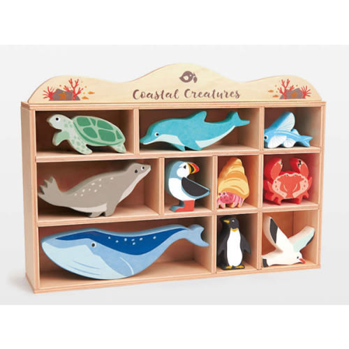 Tender Leaf Wooden Coastal Creatures Kids Toy Set