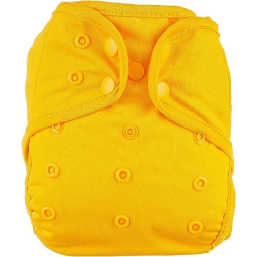 OsoCozy One Size Reusable Cloth Diaper Covers - Adjustable Snap Fit & Double Leg Gussets. Fits Babies from 8-35 Pounds.
