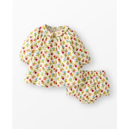 Baby Long Sleeve Corduroy Dress & Bloomers Set