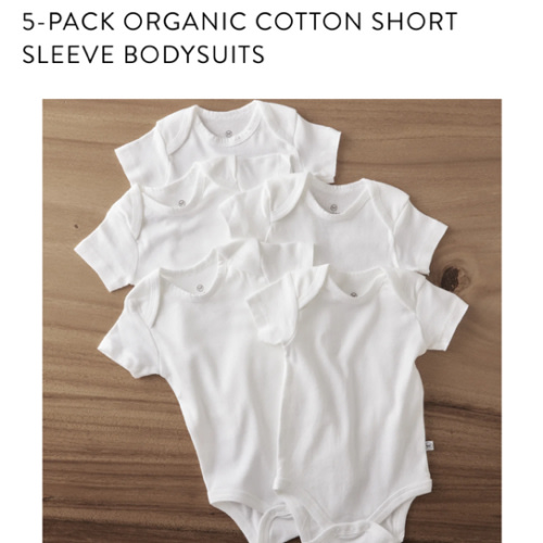 5-Pack Organic Cotton Short Sleeve Bodysuits | Honest Baby Clothing