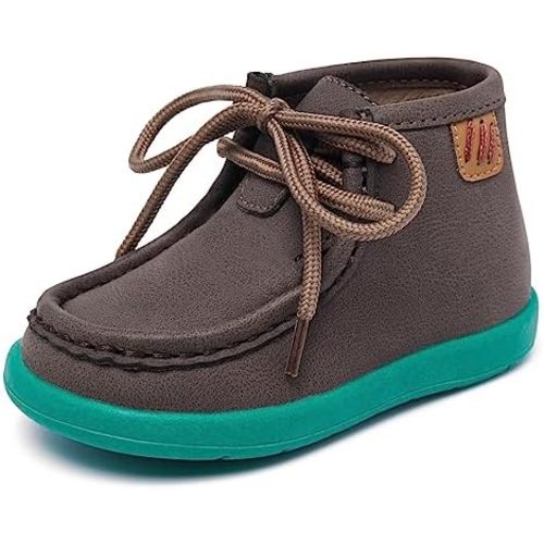MORENDL Baby Boy & Girl Boots Infant First Walking Shoes Toddler Non-Slip Lace-Up Dress Shoes