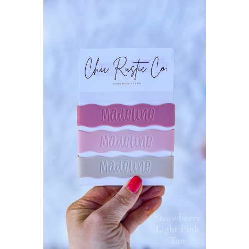 Silicone Bottle Labels | Personalized Baby Bottle & Sippy Cup Labels | Custom Daycare Labels | Water Bottle Label | Engraved Cup Label