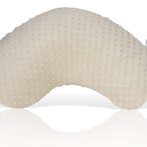 Travel Nursing Pillow Ivory Dot - Portable Baby Pillow - Luna Lullaby