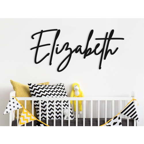 Wooden Name Sign up to 46" long - Large Wood Name - Nursery Decor - Baby Name Above Crib