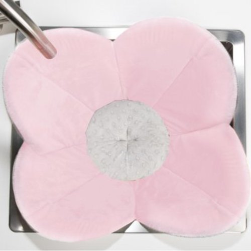 Blooming Bath Poppy Baby Bath Seat - Sink Baby Bath Insert, Pink/Gray