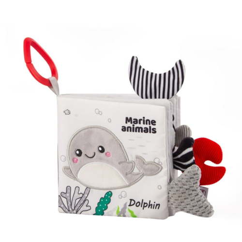 QIIBURR Baby Girl Toys Baby Boy Toys 0-6 Months So-ft Cloth Book Crinkle Book for Baby, Montessori Tum-my Time Toys 0-6-12 Months, Forest Animals Cloth Book, Baby Boy Girl Gift Toys for Boys