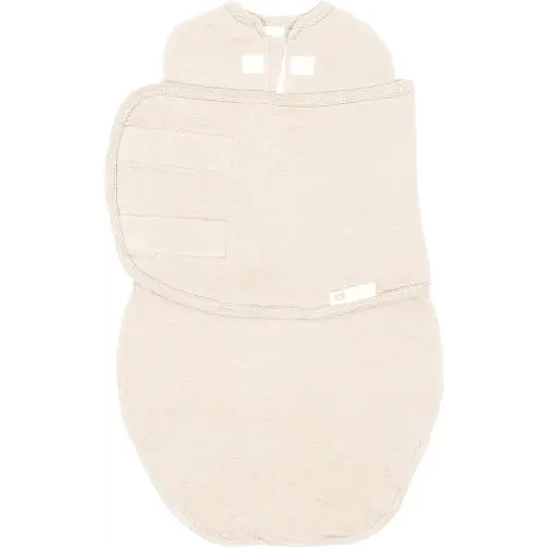 2-Way Starter Baby Swaddle, 6-14 lbs, Newborn Swaddle Sack 0-3 Months, Zip & Velcro Swaddle 0-3 Months Baby Swaddles Wrap, Hip Healthy, Infant Swaddle - Cream