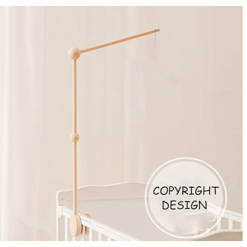 Baby Crib Mobile Arm,HBM Wooden Mobile Arm for Crib Mobile Hanger for Crib Baby Girl Nursery Decor