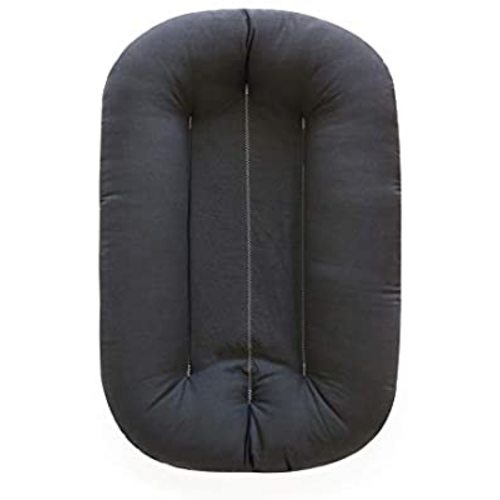 Snuggle Me Organic Bare | Baby Lounger & Infant Floor Seat | Newborn Essentials | Organic Cotton, Fiberfill | Sparrow