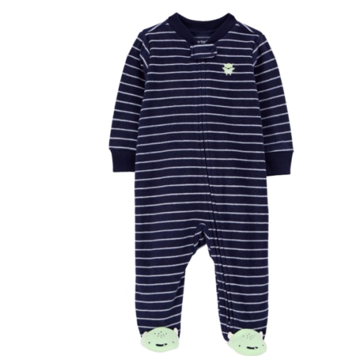 Baby Monster Fleece Zip-Up Footie Sleep & Play Pajamas