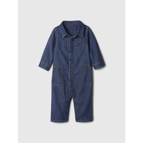 Baby Denim Utility One-Piece