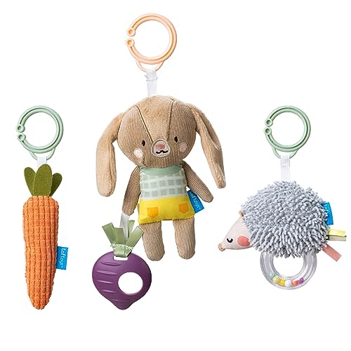 Taf Toys Developmental Gift Set with 3 Activity Toys for Newborns & Up Development, use on a Wooden bar, Montessori for Infant Toys 0-6 Months Babies