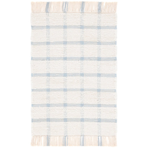 Gracie Oaks Fernande Handwoven Recycled Cotton Plaid Rug & Reviews | Wayfair