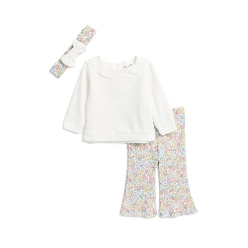 Nicole Miller Floral Sweatshirt, Leggings & Headband Set | Nordstromrack
