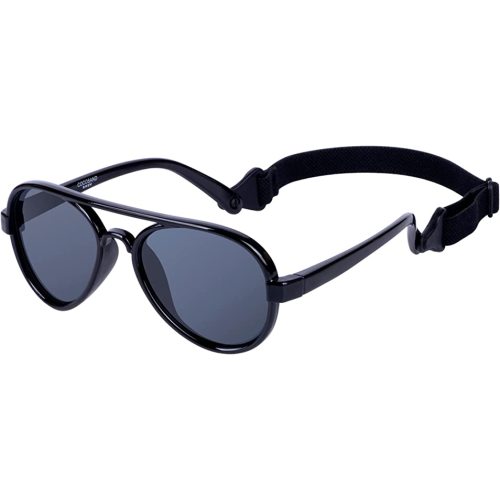 COCOSAND Baby Boys Girls Aviator Sunglasses with Strap Polarized Flexible Retro Pilot for Infants Toddler Age 0-24 Months