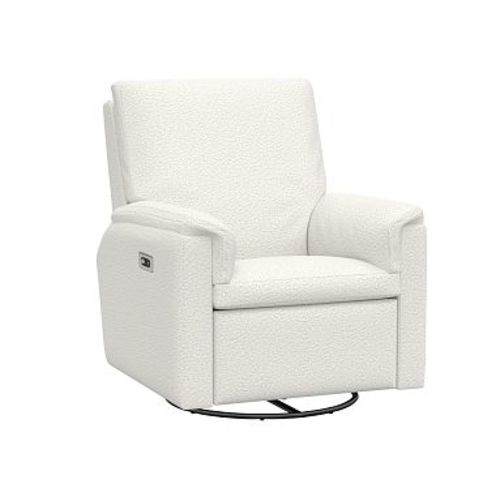 Dream Power Swivel Glider & Recliner, Performance Brushed Boucle, Ivory
