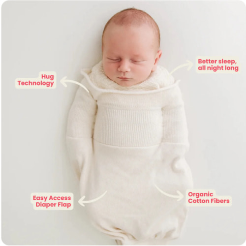 Organic Cotton Swaddle Sleep Sack - Small ( 6-12 pounds)