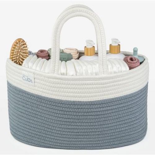 Large Portable Baby Diaper Caddy Organizer Nursery Storage Bin And Car Travel Basket By Comfy Cubs - Mauve