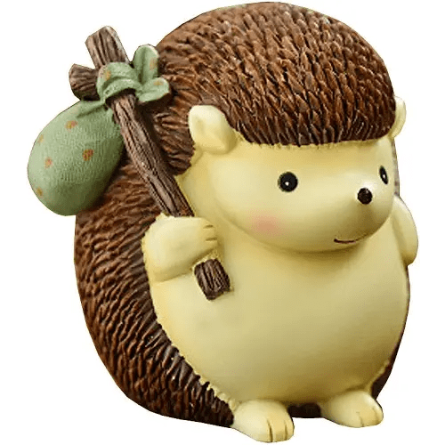 Cute Hedgehog Resin Animal Piggy Bank Coin Box Money Bank Gifts for Lovers Children, Home Decoration