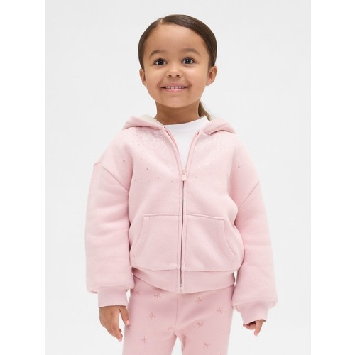 Baby & Toddler Sherpa-Lined Sequin Zip Hoodie