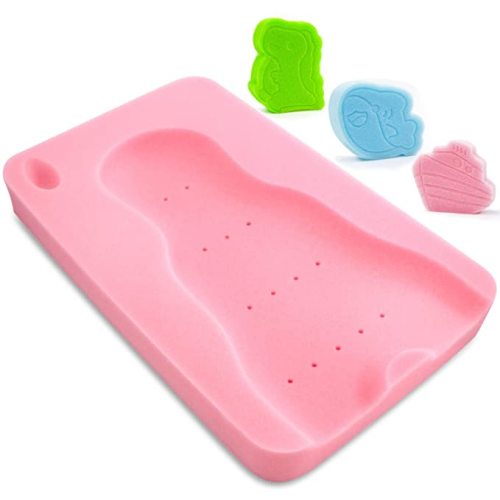 Pink Bath Sponge Soft Bath Mat for Bathing