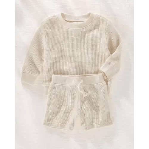 Baby Hilary Duff 2-Piece Thermal Outfit Set - Ivory