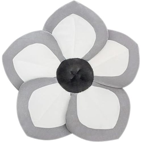 Baby Bath - Flower Baby Bath Pad Infant Bathtub Mat for Bathtub Tub Sink - White Gray 2